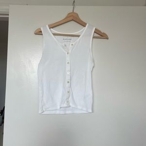 White Everlane Selfie Tank